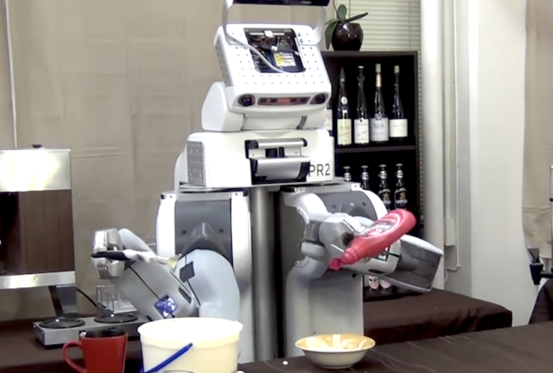 Robot Responds to Natural Language Instructions
