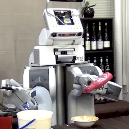Robot Responds to Natural Language Instructions